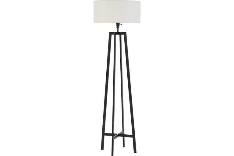 Black Art Deco Style Table Lamp
