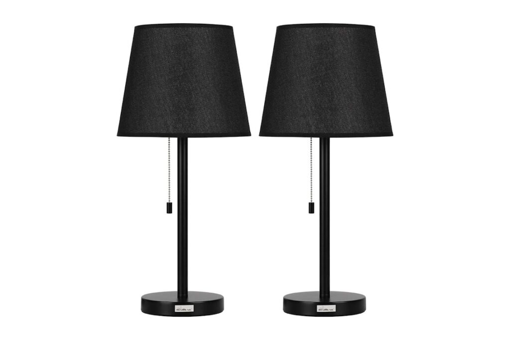 Black Bedside Table Lamps