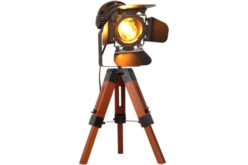 Black Tripod Movie Studio Style Table Spotlight