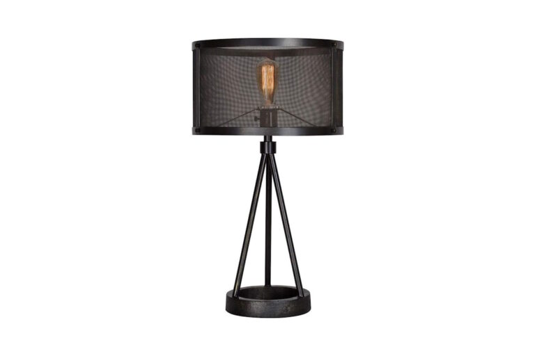 Industrial Style Metal Tripod Table Lamp