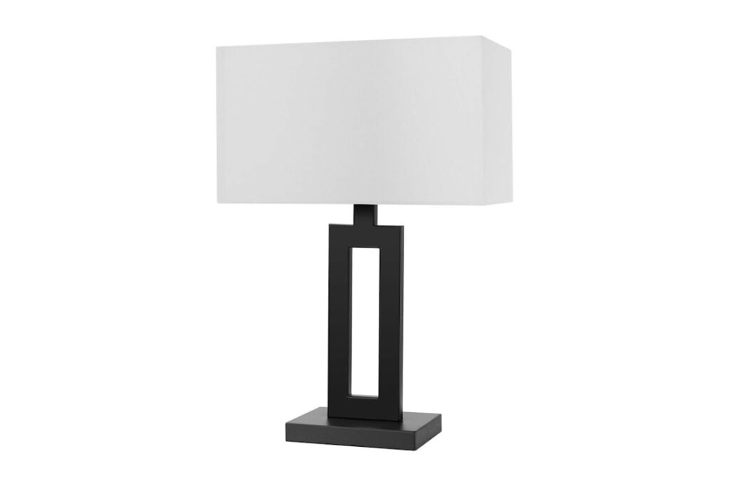 Tall D'Alessio Black Table Lamp